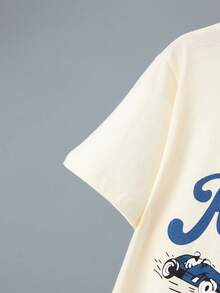 4pcs Set Boys Thin Sleepwear, Printed Cotton Short Sleeve Shorts, Summer Thin Pajama Set - Multicolor - View 4