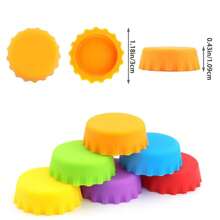 10pcs New Creative Silicone Beer Bottle Fresh-Keeping Cap, Silicone Sealing Cap, Creative Beer Sealing Artifact, New Sealing Tool, New Home Life, Kitchen Dining Tools For Daily Use, Suitable For Living Room, Kitchen And Other Places