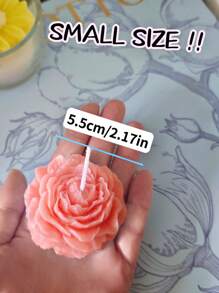 1pc Peony-Shaped Candle Small Size Multi-Colour Gift For Female Friends Valentine's Day Birthday Gift For Home Decoration Scented Candle Gifts Graduation