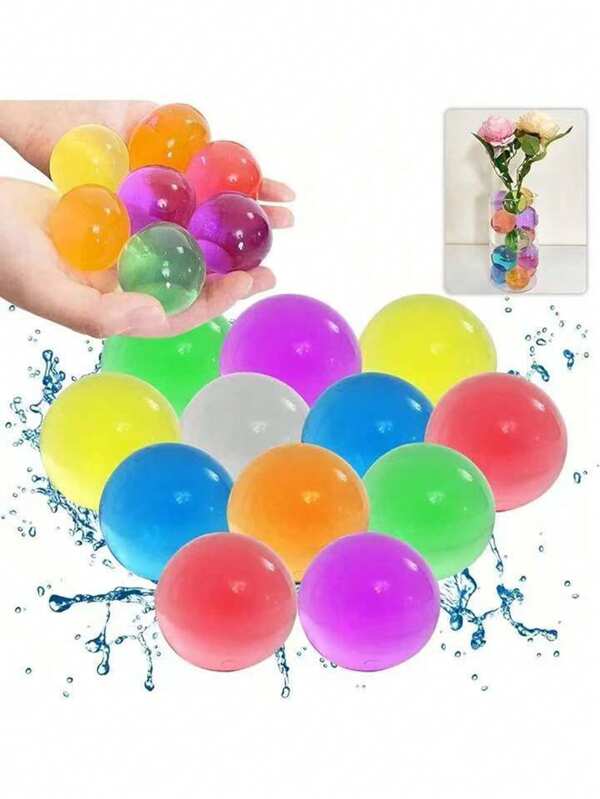 500pcs Jumbo Hydrogel Beads, Water Pearls, Water Jelly Beads For Vase Fillers, Indoor Potted Plant Moisture Retention, Long-Lasting Water Storage, Also Suitable For Christmas, Halloween, Weddings, Graduation, Thanksgiving, Mother's Day, Office & Home Decor