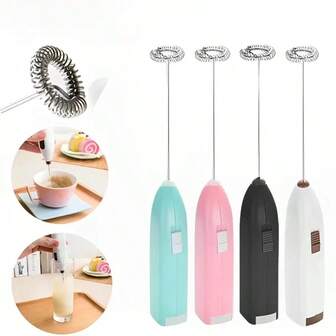 Mini batidora eléctrica inalámbrica para espumar leche, batir café, huevos y hacer capuchinos, herramientas de cocina para batir