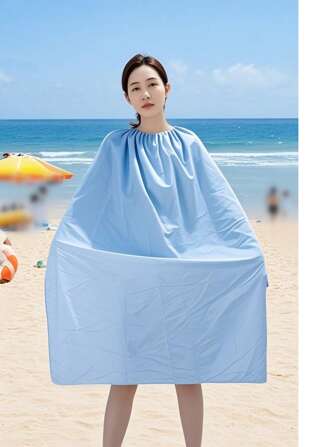 1 stuk Multifunctionele opvouwbare strand-, kampeer- en zwemkleding, beschermende, snel drogende badjas