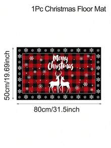 Christmas Kitchen Rugs, Bedroom Rugs And Mats For Floor Comfort Standing Mats For Kitchen, Sink, Office, Laundry, Home Christmas Decoration 2025 Christmas Gift 2026 New Year - Multicolor - View 3