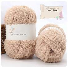 3 Stücke/Pack 50g/1,76oz Korallenfleece Garn Bälle für selbstgemachtes Stricken von Schals, Taschenmaterialien