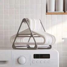 1pc Triangle Clothes Drying Rack, Storage Organizer Hanger For Balcony