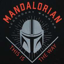 Star Wars The Mandalorian T-Shirt | The Mandalorian Mens' T Shirt | Mens' Tops | Fast UK Delivery Shipping | Trusted UK Seller | Great Gift For Dads | Perfect For Fathers' Day, Birthdays And Christmas - Black - View 2