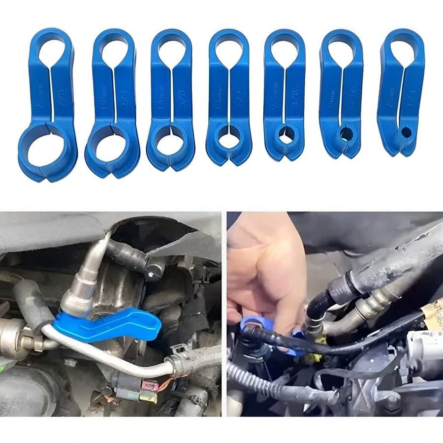 Juego Herramientas Desconexion Kit Extraccion de liberación rápida Automatica de la manguera del calentador Linea Combustible Auto 7 Piezas Ac Vmingo Mexico - Azul - View 1