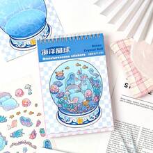 40pcs 3D Simulation Life Style Sticker Book, Multifunctional Mini Fun Sticker Book For Students,School Supplies,Back To School - Multicolor - View 6