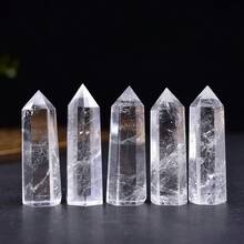 1 件天然水晶棒治愈玫瑰石英紫水晶单点适用于家居装饰或礼物！