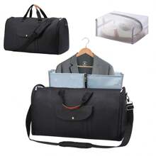 1pc New Simple Style Solid Colour Folding Extra Large Capacity Portable Handbag, Multi-Functional Duffel Bag, Clothes Storage Bag, Suitable For Travelling, Can Also Be Used As Holiday Gifts
