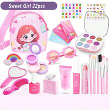 女孩过家家化妆配件玩具公主包，化妆玩具套装盒，化妆玩具，儿童配件，节日礼物，非真化妆品 - Anqian彩妝套裝 - 查看 14
