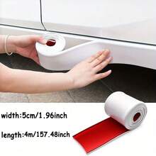 39.37英寸/78.74英寸/157.48英寸 1 卷通用汽车侧裙保护器，橡胶饰边防刮侧裙边缘保护装置，适用于轿车、卡车、SUV 保险杠（白色、黑色） - 彩色 - 查看 16