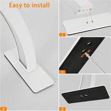 1Piece 40/56/66cm Length Modern LED Table Lamp, Half Moon Light For Nail Desk, Nail Lamp LED Office Embroidery Peripheral Fill Light USB Plug Beauty Salon Work Light - white light - View 11