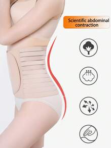 1 pieza Faja abdominal posparto para mujeres, Cinturón abdominal/Cinturón de soporte para hernia umbilical Cinturón de ejercicio para la cintura apto para entrenamiento en casa, deportes y caminatas