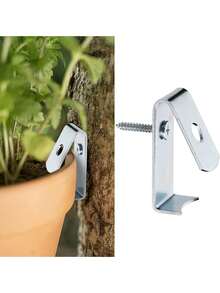 6pcs Metal Flower Pot Clips, 5-8 Inch Standard Terracotta Pot Holder - Durable Plant Pot Lock Hooks, Suitable For Indoor And Outdoor Use, Flower Pot Clips (Due To The Manufacturing Process Of The Product Itself, There Will Be Some Obvious Scratches On The Surface Of The Product.) - Multicolor - View 12