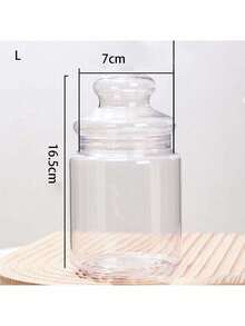 1 件透明塑料饼干罐 - 無色 - 查看 6