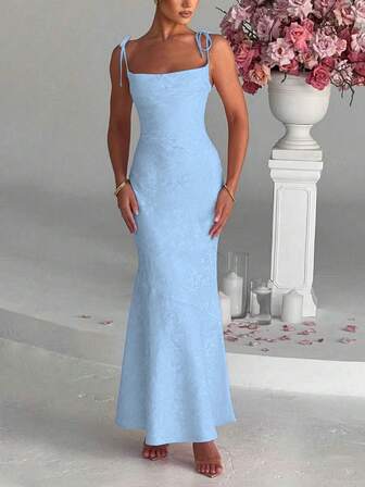 1件 时尚性感女士无袖修身夏季连衣裙