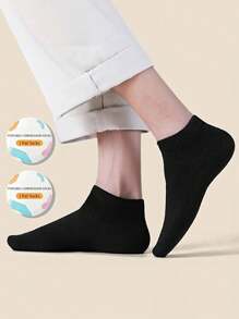 10/20 paires de chaussettes de cheville jetables unisexes noires/blanches, chaussettes confortables et respirantes pour les affaires, les voyages, l'hôtel, le port quotidien