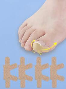 20 stuks duimverband teennagelstickers pedicure verzorgingstools elastische pleisters lijmvrije pedicure stickers, geurloos
