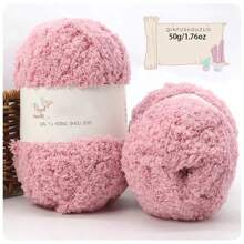 3 Stücke/Pack 50g/1,76oz Korallenfleece Garn Bälle für selbstgemachtes Stricken von Schals, Taschenmaterialien