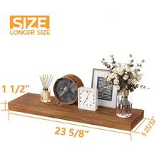 Floating Shelf, 24X6 Wall Rack, Decorative Wall Mounted Shelf, Hanging Shelf Set - - 1 - View 4