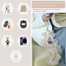 Curea de umăr reglabilă cu model floral, lungime 120 cm, pentru geantă, potrivită pentru telefon mobil universal, pentru femei