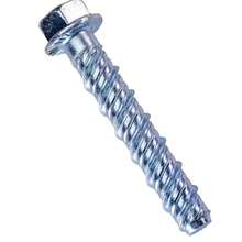 CONFAST LDC383 Tornillo de concreto de zinc plateado de 3/8" x 3" de gran diámetro para anclaje en mampostería, ladrillo o bloque (caja de 25 unidades) - 4" - Ver 3