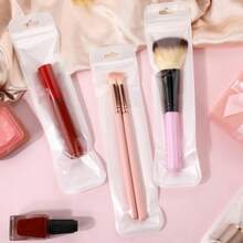 5pcs/10pcs/15pcs/30pcs/50pcs-Sealing Pen Cases - Reusable. They Are Suitable For Storing Pencils, Ballpoint Pens, Jewelry, Keys And Makeup Brushes.,Pencil Case,Pencil Pouch,School Bag,Stationery - Multicolor - View 7