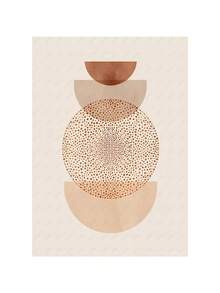 1 幅抽象画波西米亚风马蒂斯珊瑚线米色墙壁海报画廊艺术帆布画墙面印刷画客厅装饰家居装饰可选画框