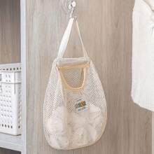 1pc Japanese Style Socks Storage Hanging Bag, Wardrobe Hanging Underwear Storage Bag, Wall Hanging, Dormitory Free Punching Bag