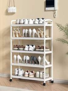1pc Shoe Rack, Simple Home Storage Rack For Flowers & Plants, Movable Bathroom Shoe Rack - Multicolor - View 11