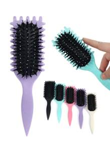 Set de cepillos definidores de rizo, cepillo de cabello con ranuras para desenredar, dar forma y definir rizos para mujeres, peine, herramientas para el cabello, productos y accesorios para el cabello, esenciales de viaje para peluquería y salón de belleza