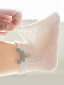 4 أزواج من الجوارب الشبكية القابلة للتنفس بصور ميكي ماوس الكرتونية للأطفال، صيفية