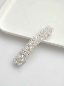 4/5 pezzi Fermagli per capelli da donna con strass, colore unito, semplici per la frangia, dolci e carini, versatili, adatti per outfit da spiaggia e viaggio, uso quotidiano, scuola