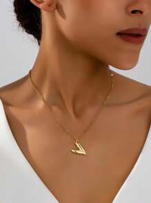1 Stück minimalistische Metall-Herz-Anhänger-Halskette, modisch für den täglichen Gebrauch von Frauen