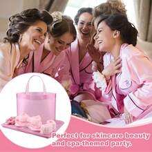 30pcs Women's Sleepover Party Supplies, Hair Bands, Eye Masks, Handbags, Party Tattoo Stickers Set, Spa Party Supplies, Sleeping Supplies, Pajama Party Accessories, Spa Party Gifts