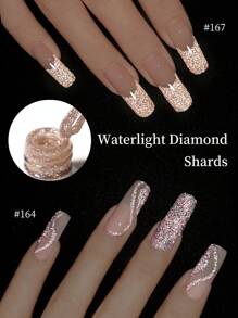XEIJAYI XEJAYI 6-Color 15ml Water Light Crushed Gel Nail Polish Set,UV LED Soaking Nail Gel, Semi-Permanent, DIY Salon Quality Nail Art Gel For Spring And Summer