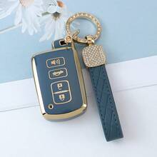 Funda para llavero con llavero para Highlander, Avalon, Camry, Corolla, RAV4. Protección suave de TPU contra caídas y polvo. Elegante y de alta gama, adecuada para mujeres. - Llavero 22 - Ver 4