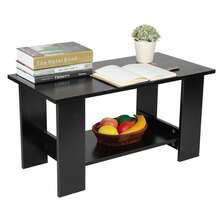 Multi Function Coffee Table Living Room Furniture Modern Design Livingroom Decor (Black) - Black - View 8