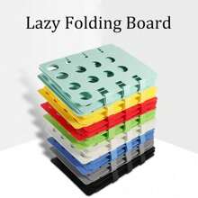 1pc Foldable, Clothing Organizer, Space Saver, Garment Folder, Wardrobe Essential, Folding Board, Laundry Assistant, Closet Storage, Travel Organizer, Compact Design, Time-Saving Tool, Fabric Care, Neat Stacking, Wardrobe Management