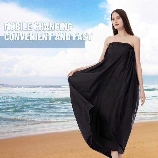 MUTAO Portable Changing Room Thick Change Cover Up Instant Privacy Shelter Lightproof Polyester Dressing Cover For Camping, Swimming, Beach, And Outdoor Events, Beach Cover Up | Instant Privacy Shelter | Lightproof Cover, Beach Accessories