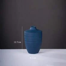 Creative Frosted Matte Unglazed Ceramic Vase European Style Simple Flower Arrangement Dried Flowers Living Room TV Cabinet Dining Table Home Decoration Ornaments Hydroponic Vase