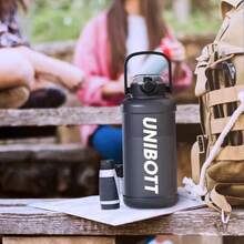 1 件高品质男女通用简易大容量水瓶，塑料吸管，便携，防碎，适合学生，Tritan 材质