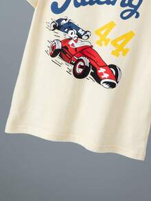 4pcs Set Boys Thin Sleepwear, Printed Cotton Short Sleeve Shorts, Summer Thin Pajama Set - Multicolor - View 6