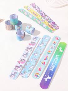 12 Pack Unicorn Bracelets For Kids, Hard Boys Girls Bracelets, Birthday Gifts, Party Prizes, Random Styles Back To School Gifts