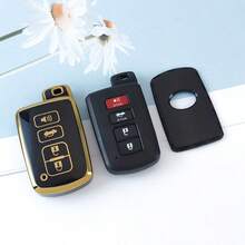 Funda para llavero con llavero para Highlander, Avalon, Camry, Corolla, RAV4. Protección suave de TPU contra caídas y polvo. Elegante y de alta gama, adecuada para mujeres. - Llavero 22 - Ver 6