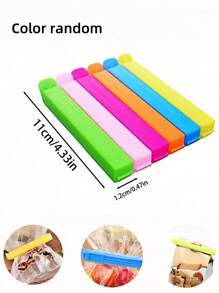 20pcs Food Bag Clips, Portable Food Fresh-Keeping Sealing Clips, Reusable Moisture-Proof And Dust-Proof Clips, Suitable For All Kinds Of Plastic Bags And Snack Bags, Kitchen Storage Boxes And Storage, Kitchen Accessories, Kitchen Gadgets