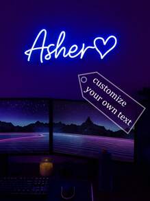 Custom Name Neon Sign, Wedding Decor, Name Neon Sign, Led Neon Sign For Kids, Personalized Gifts, Bedroom Decor, Home Decor USB Led Light, Birthday Gifts, Nursery Sign Nursery Letters Children's Decor Nursery Decor Unique Ideal Gifts For Him Her,Multi-Functional,Durable,Ornamental,Reusable,Exquisite,Stylish,High-Quality,Colorful,Modern,Custom,Personalized,Unique,Ideal Gifts For Him,Ideal Gifts For Her,Boyfriend,Dad,Girlfriend,Mom,Family,Friends,Tea Room,Home,Garden,Office,For Anniversaries,For Valentine's Day,For Mother's Day,For Birthdays,For Father's Day,For Graduation,For Weddings,For Housewarming,Home Decor,Home Decor,Graphic Print
