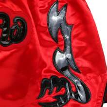 Muay Thai Shorts, Unisex Martial Arts/MMA/Boxing Pants - Red - View 7