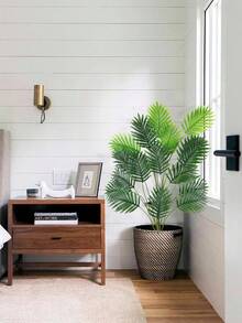 1PC仿真植物人造热带植物室内外适合家庭办公室桌子厨房浴室门装饰 - 18頭-綠植-01 - 查看 7